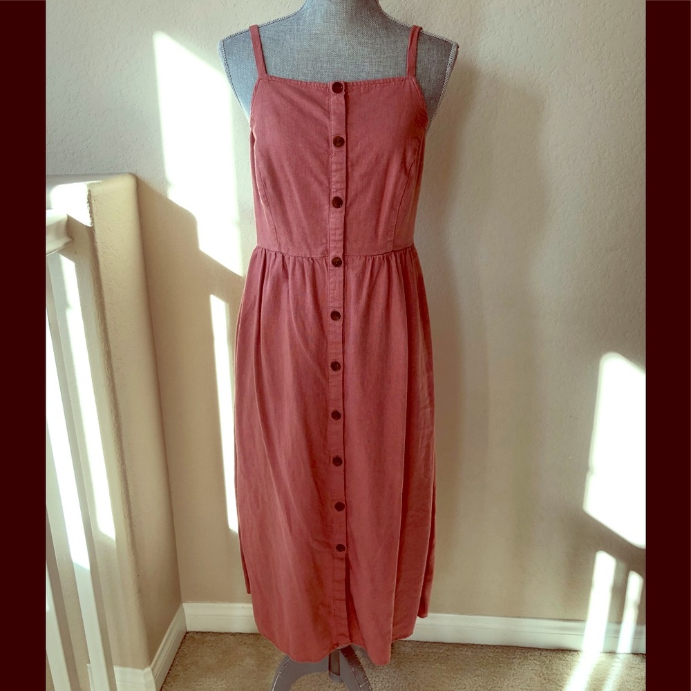 ON Button Linen Dress